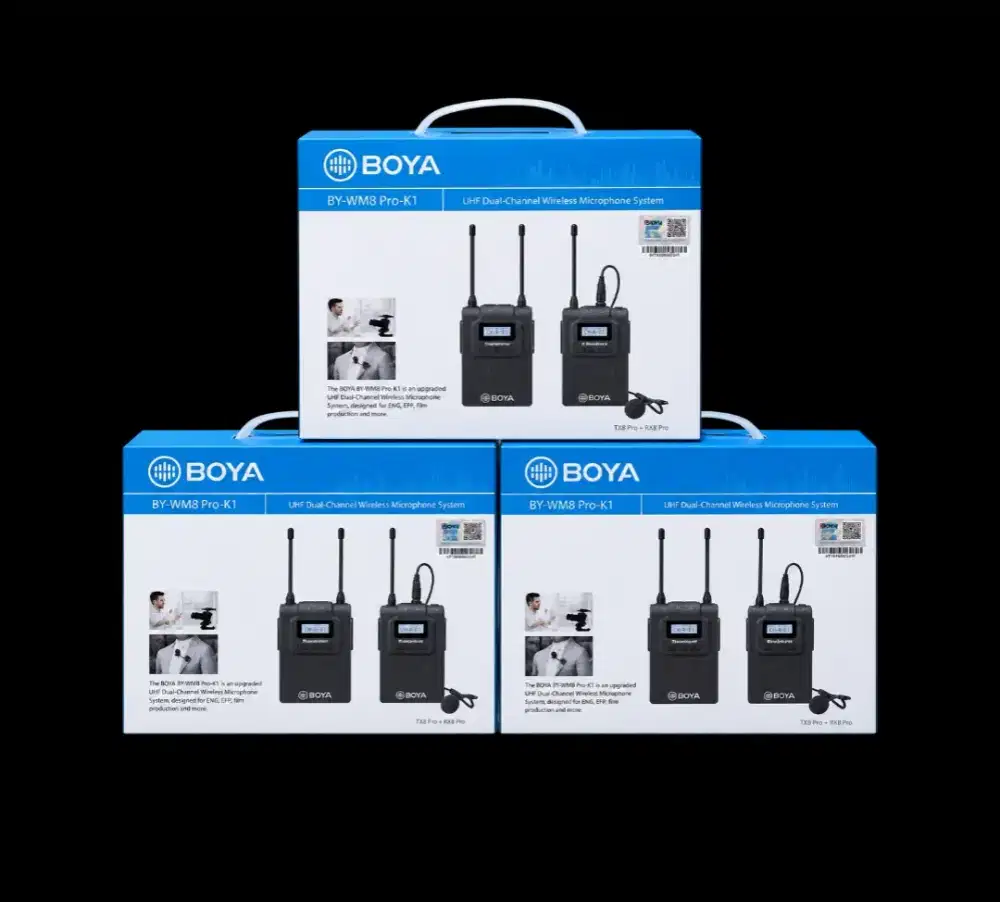 Boya UHF Dual-Chanel Wireless Microphone