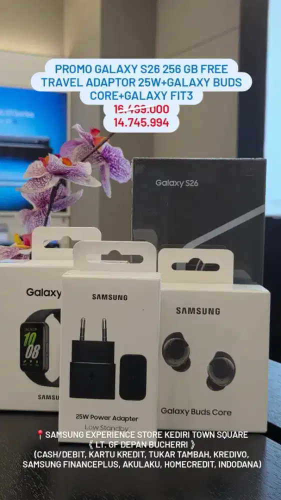 SAMSUNG S26 BASIC PROMO BUNDLING BUDSCORE WITH FIT 3