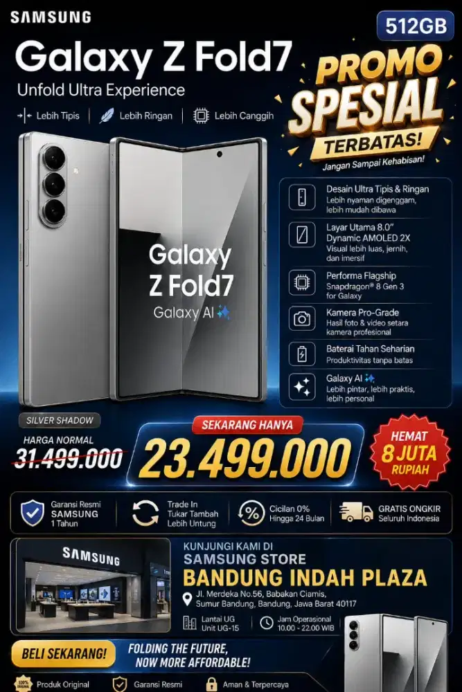 Samsung Z Fold7 512GB - NEW
