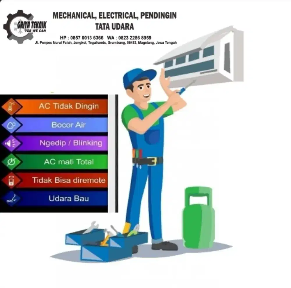 Servis dan cuci AC panggilan