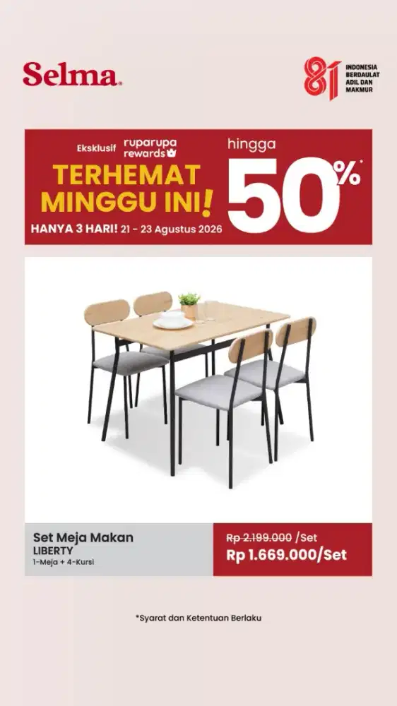 Meja Makan Liberty