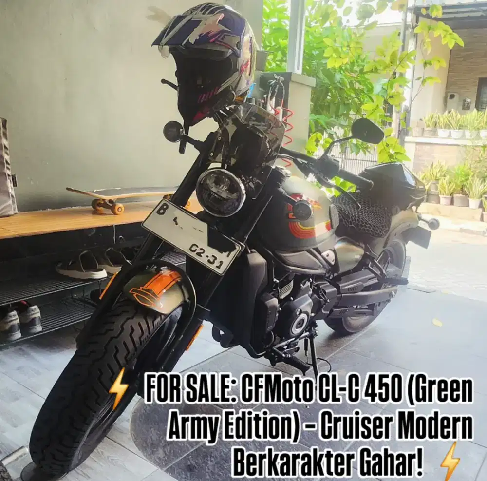 CFMoto CL-C 450 (Green Army Edition) 2025 reg 2026