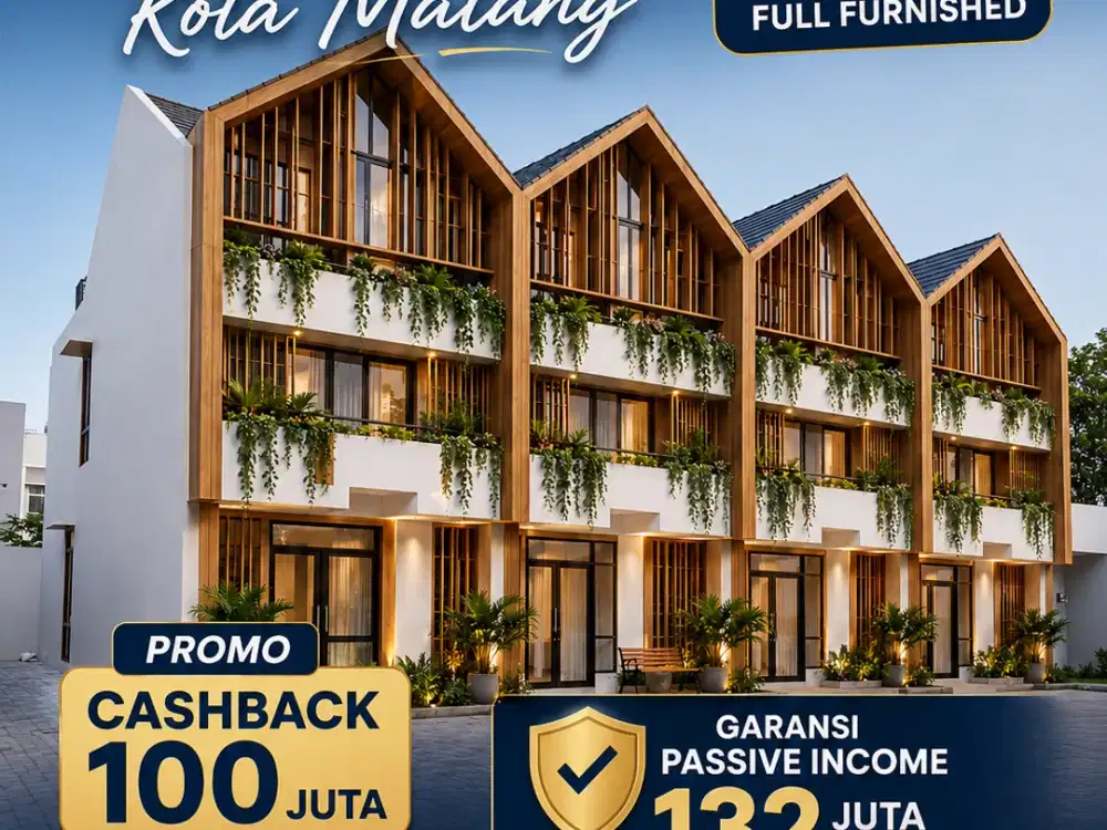 Promo Kost Exclusive Kota Malang 1,2M Cashback 100 Juta dan Garansi Income 132 Juta