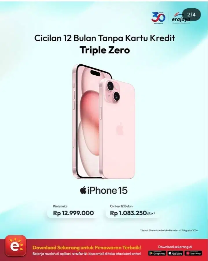 promo ip 15 + adaptor sampai tgl 22 agustus