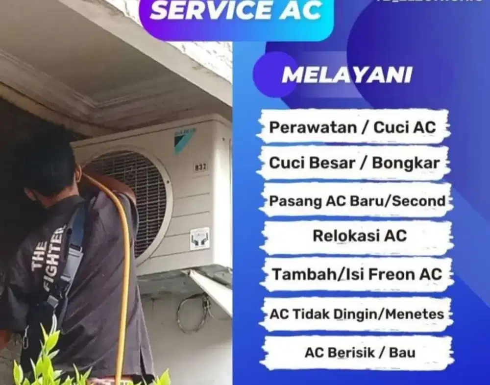 Cuci dan servis AC panggilan