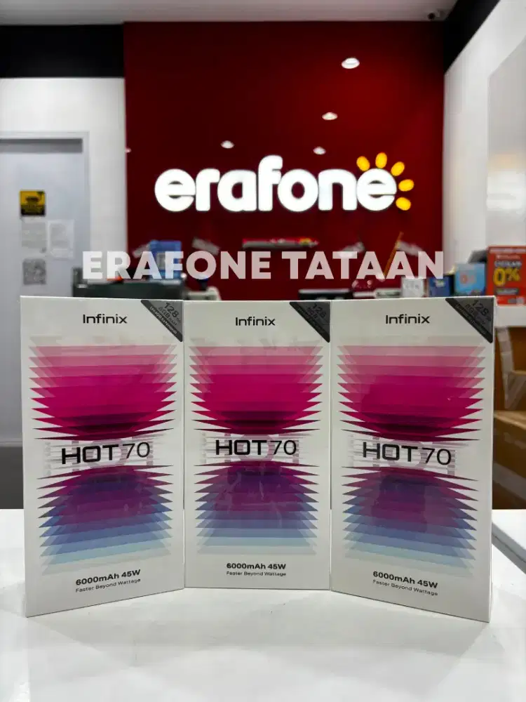 Infinix hot 70 4/128 cash, kredit dan tukar tambah