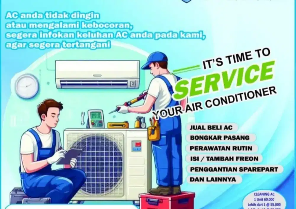 Servis dan cuci AC panggilan