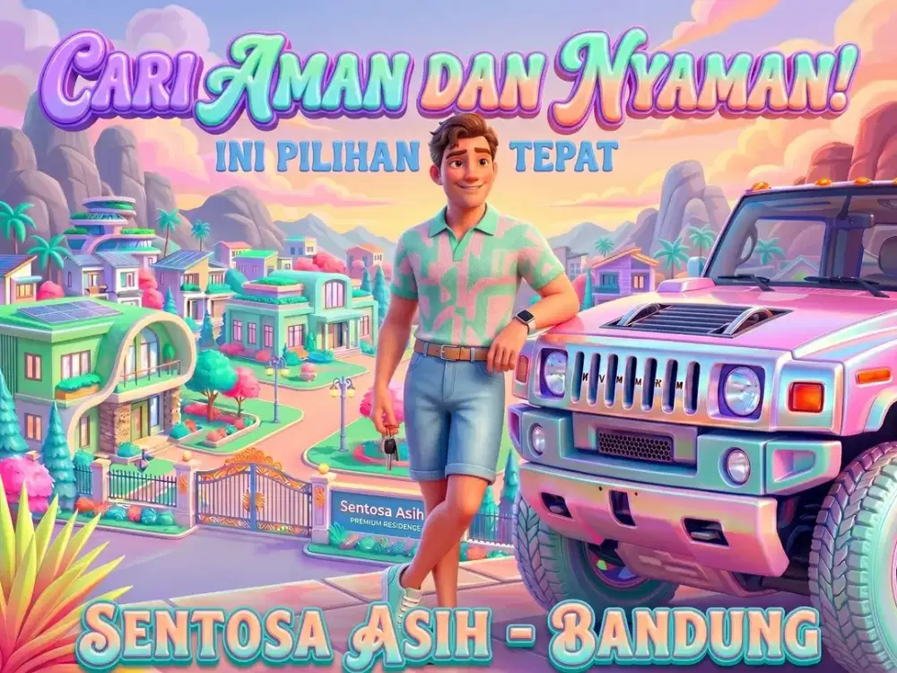 JUAL RUMAH DI SENTOSA ASIH, MARGAHAYU, CIPAMOKOLAN, BANDUNG TIMUR.