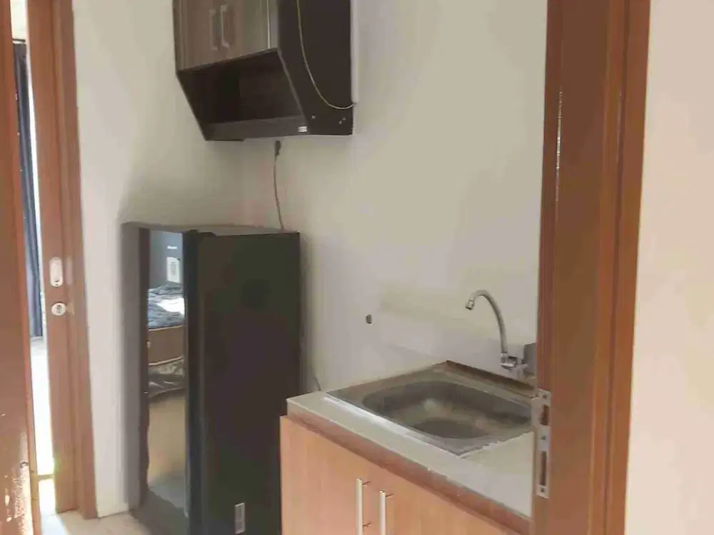 Disewakan Apartemen Paviliun 1 KT 1 KM Murah Ada Kulkas Kasur dan Lemari