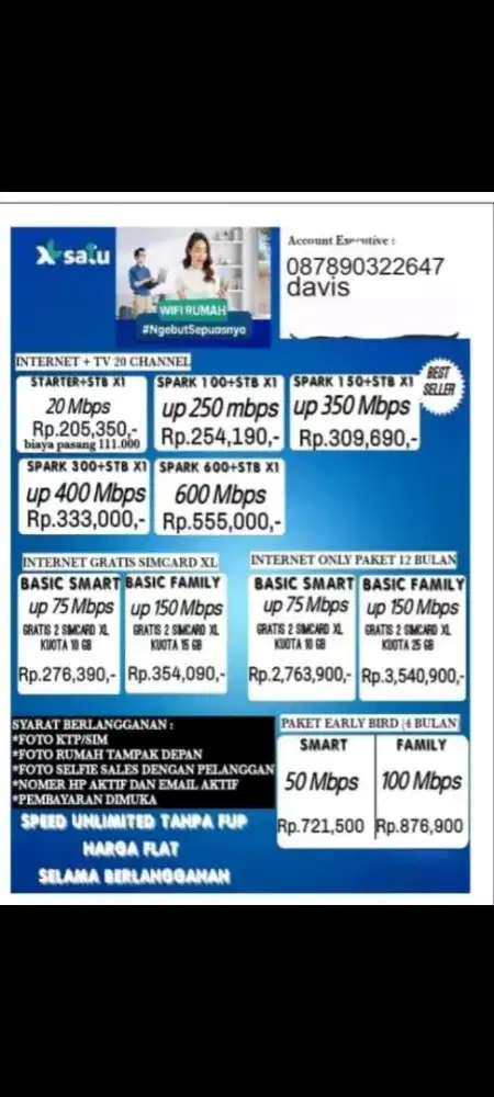 Promo wifi xl1 u unlimited