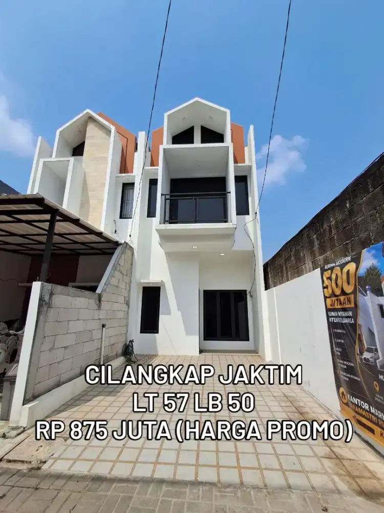 Rumah Cluster Baru Siap Huni Akses Jalan Raya