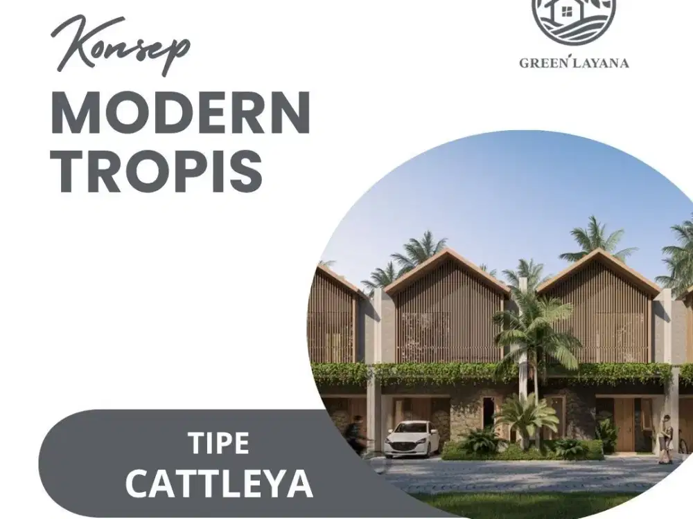 Hunian di Kota Salatiga Konsep Modern Tropis di Perumahan Green Layana 2 Lantai