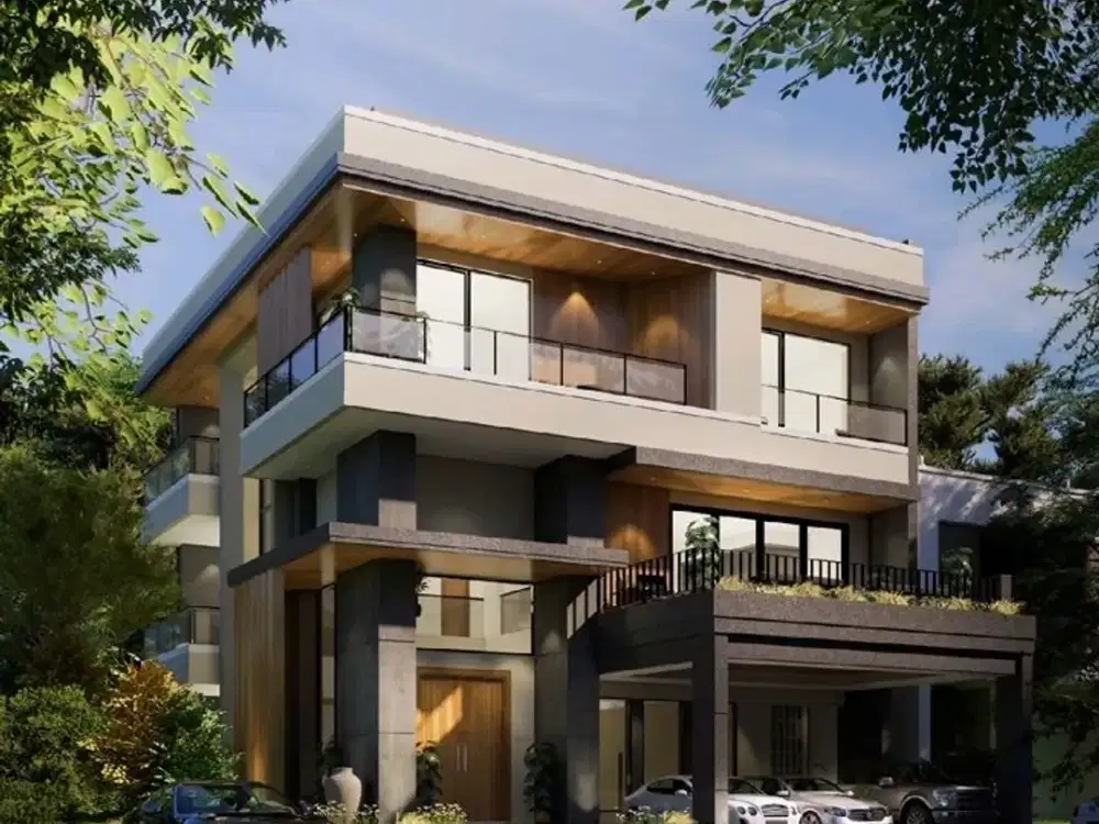 Dijual Rumah Baru Hoek Kuldesak (Nempel Taman) 3 Lantai di Greenwich Park BSD
