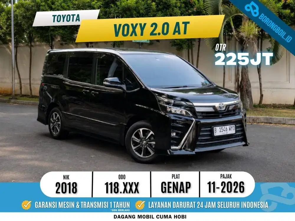 Voxy Terawat | Toyota Voxy 2.0 Metik 2019 Hitam