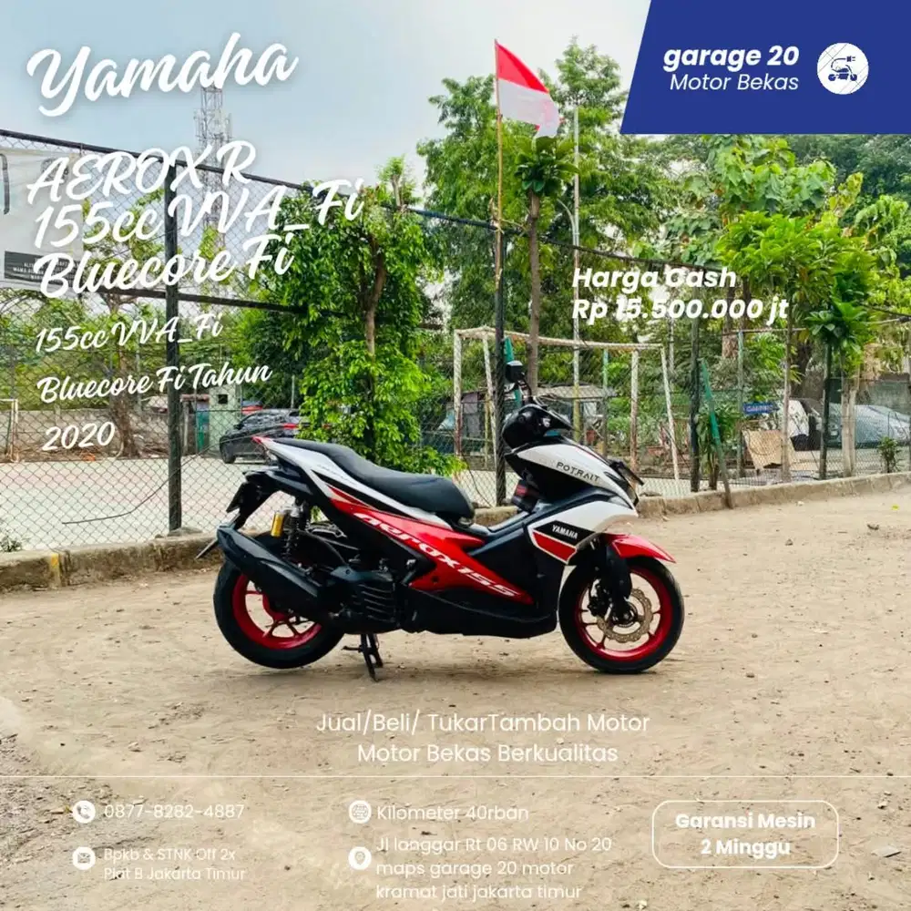 Yamaha Aerox R 155cc VVA_Fi Bluecore Fi Tahun 2020