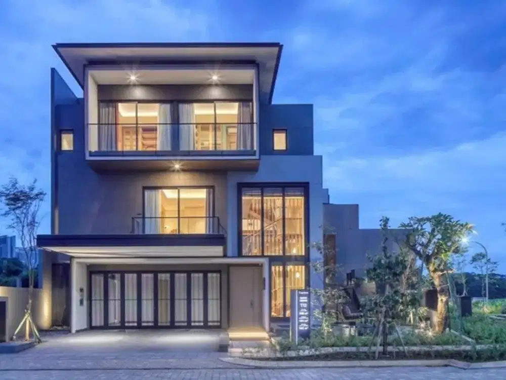 Dijual Last Stock Rumah Show Unit 3 Lantai Furnished Posisi Corner dengan Lift Pribadi di Layton Navapark BSD Dekat The Breeze