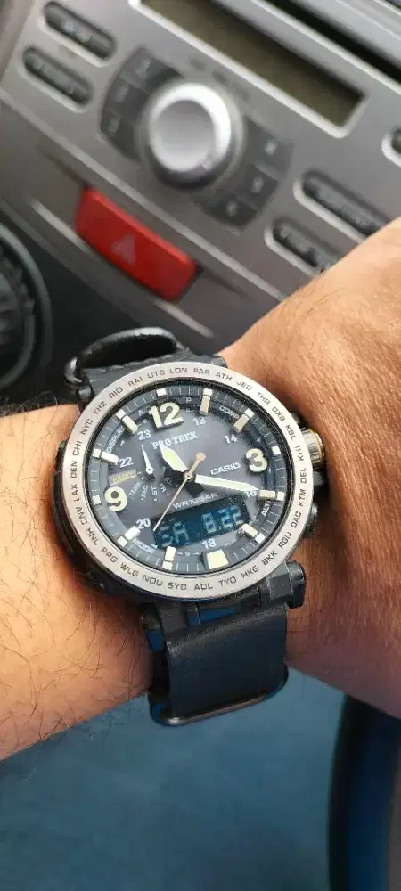 Casio protrek nato strap kulit