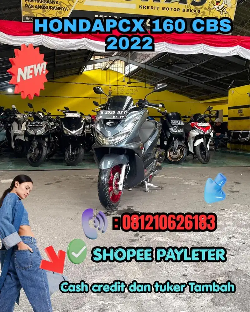 HONDA PCX 160 CBS 2022 SIAP PAKAI