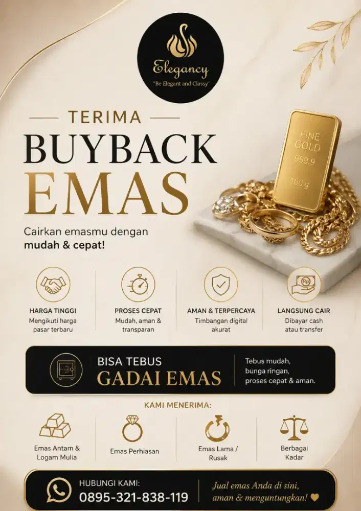 Terima Buyback Logam Mulia dan Perhiasan Emas