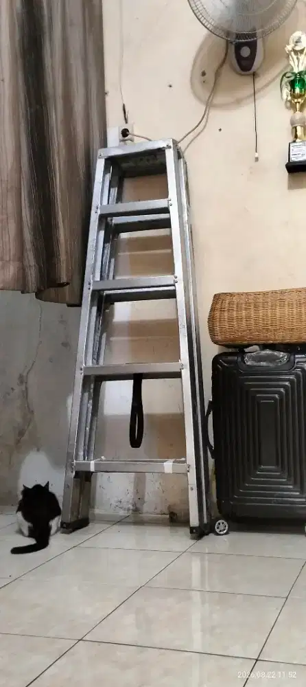 Tangga Baja Ringan Kuat Kokoh Tinggi 1.5 M.harga Nett