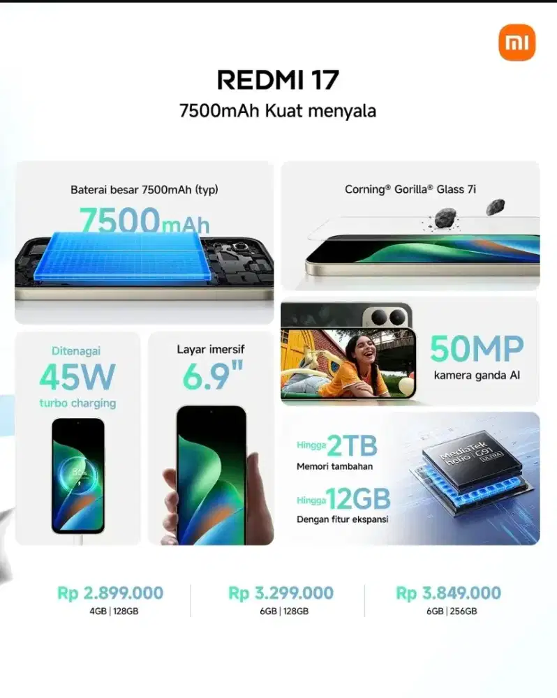 REDMI 17 7500MAH