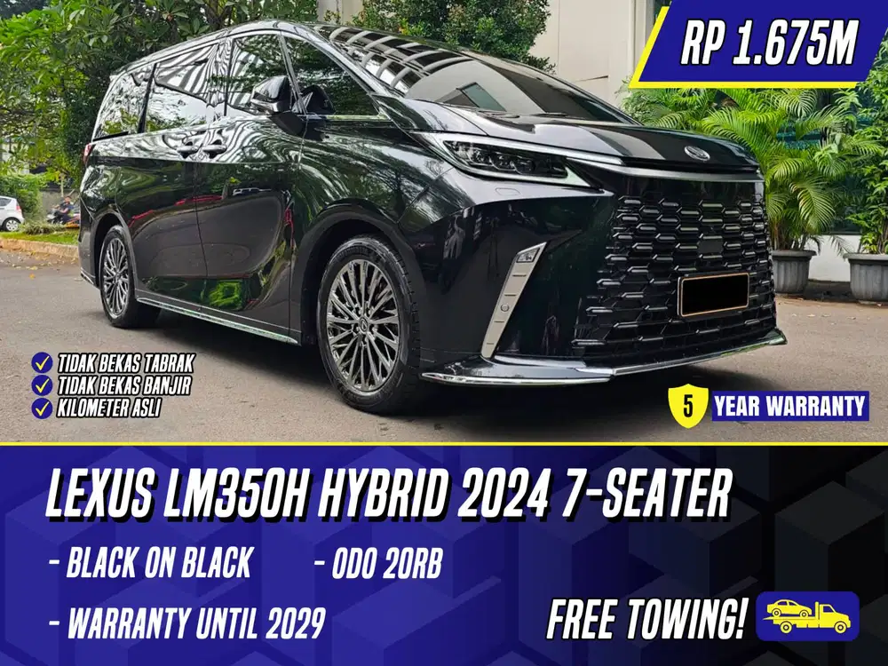 Lexus LM350h Hybrid 2024 7 Seater Black Hitam LM350 h LM 350h 350