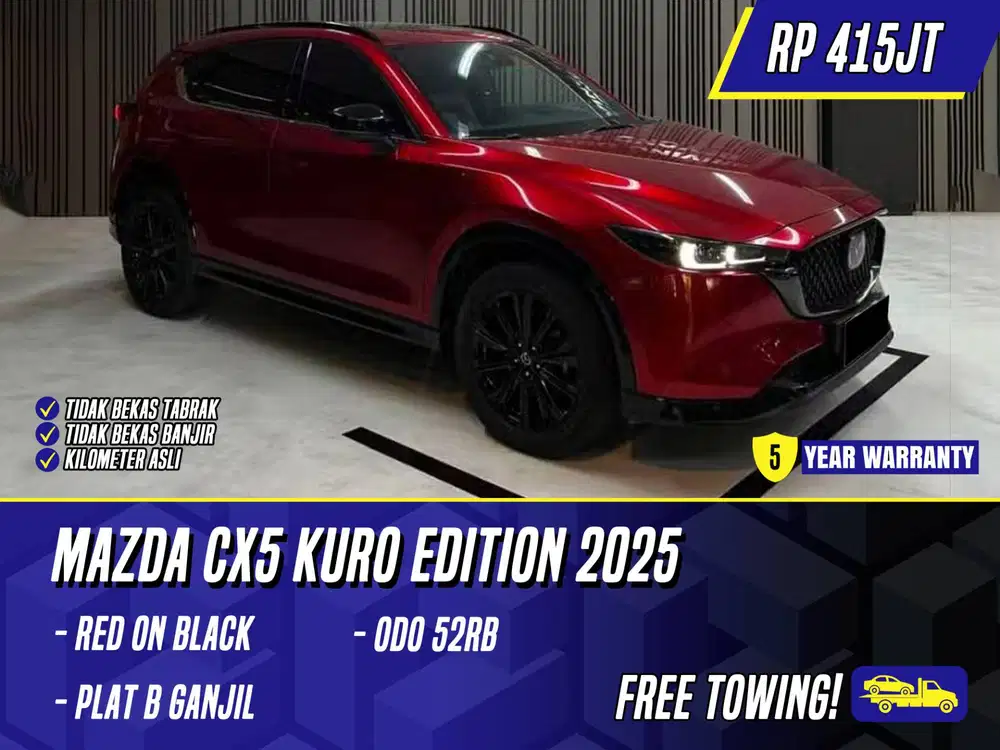 Mazda CX5 Kuro Edition 2025 NIK 2024 Red on Black Merah CX-5 CX 5