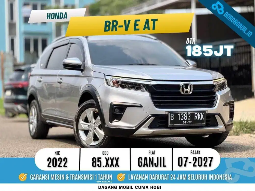 Mobil Keluarga Paling Kencang | Honda BRV E Metik 2022 Silver
