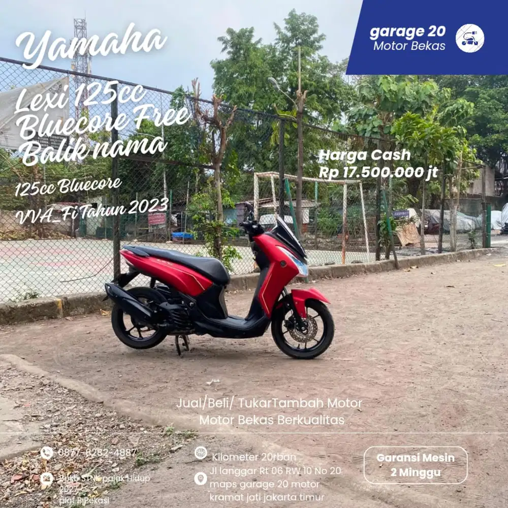 Yamaha Lexi 125cc Std Free Balik nama Jabodetabek Tahun 2023