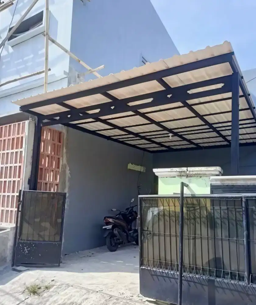 Kanopi rangka baja ringan