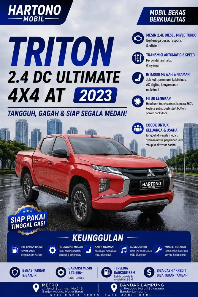 TRITON 2.4 DC ULTIMATE 4X4 AT 2023