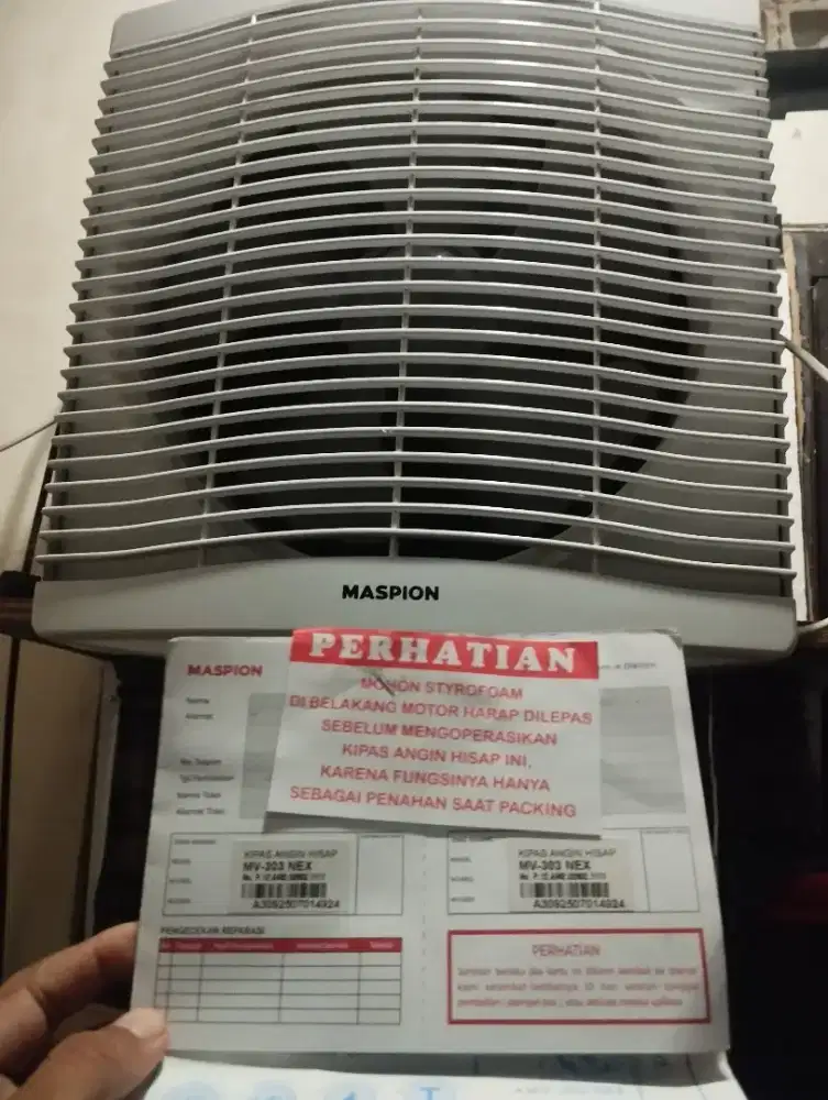 Exhaus fan Maspion 12