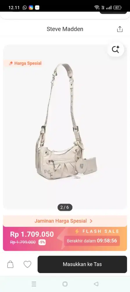 Tas Sling Bag Steve Madden SM bglowing