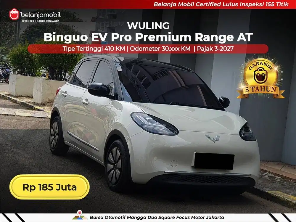 [ TIPE TERTINGGI 410 KM ] Wuling Binguo EV Pro Premium Range 2024/2025