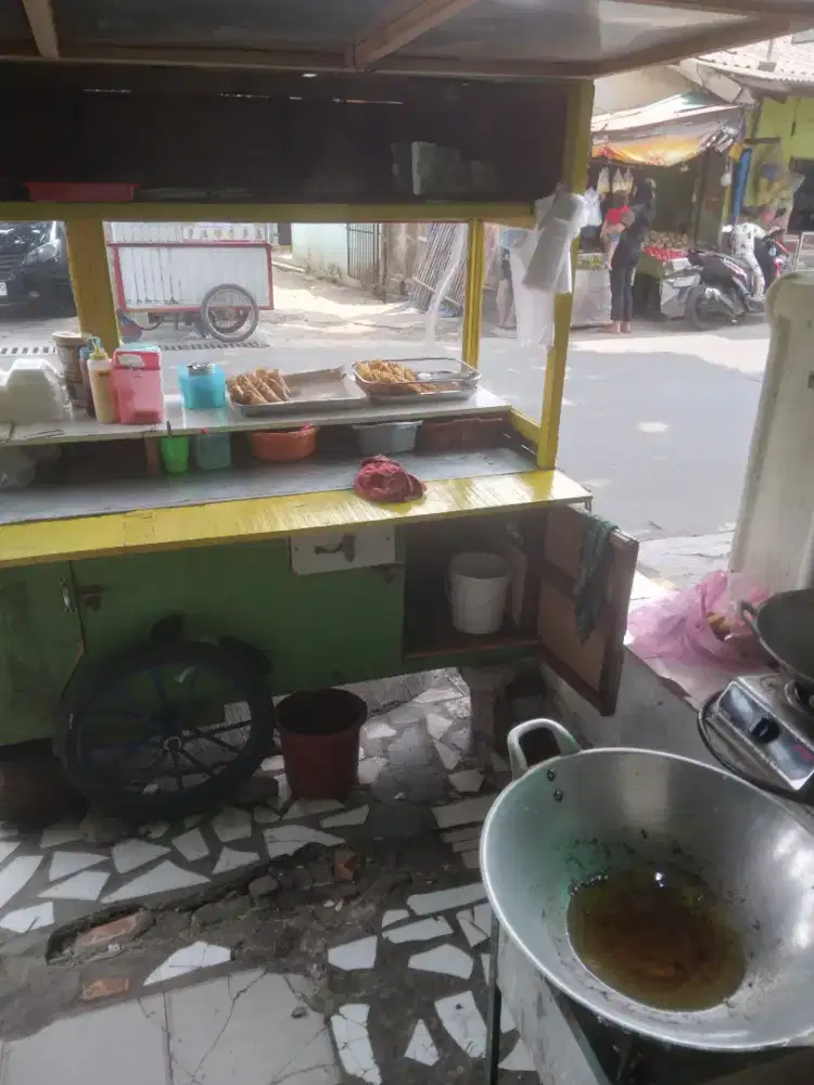 Dijual gerobak pisang krispi