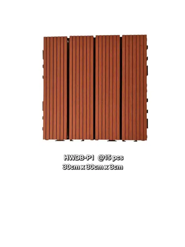 Decking Tile WPC 30x30 cm Isi 15 Pcs