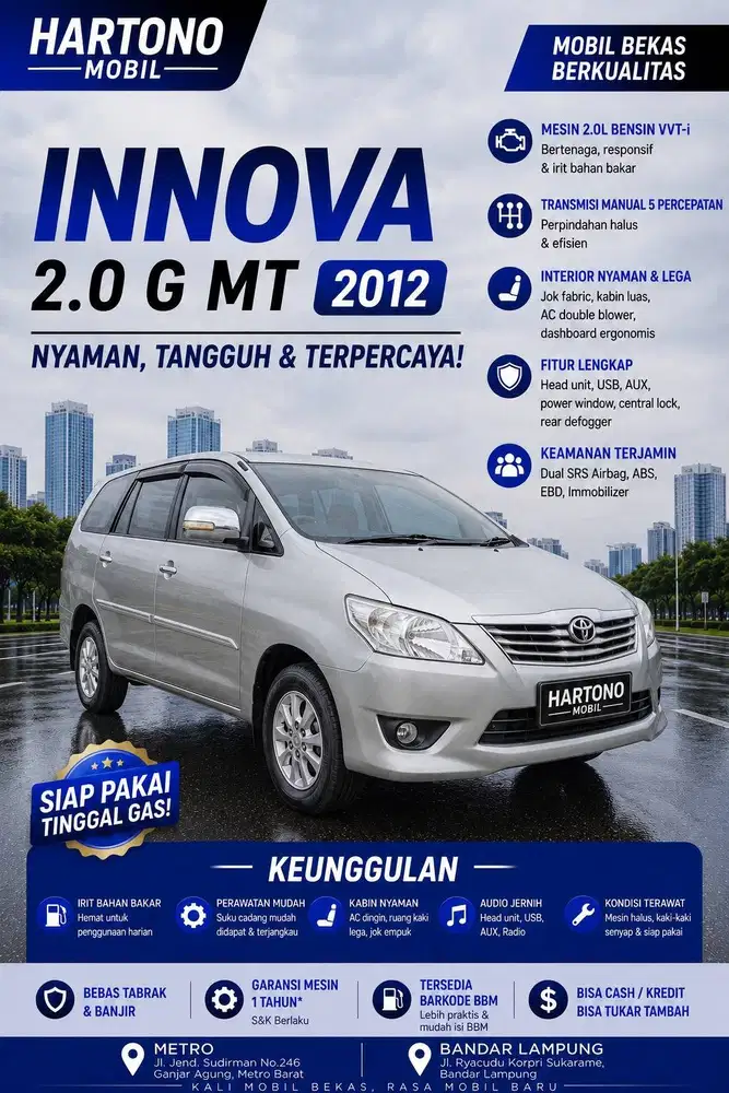INNOVA 2.0 G MT 2012