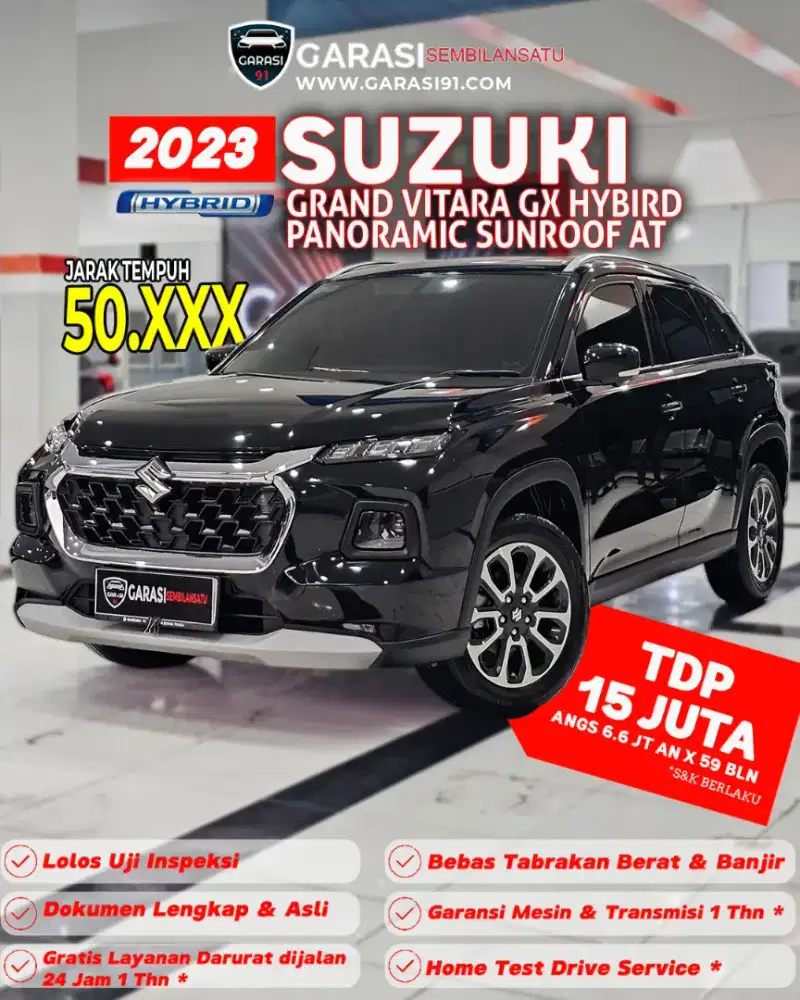 ‼️TDP 15 JT‼️SUZUKI GRAND VITARA GX HYBIRD AT 2023