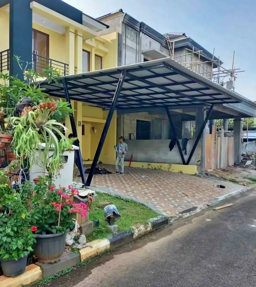 Pasang kanopi dan garasi baja ringan