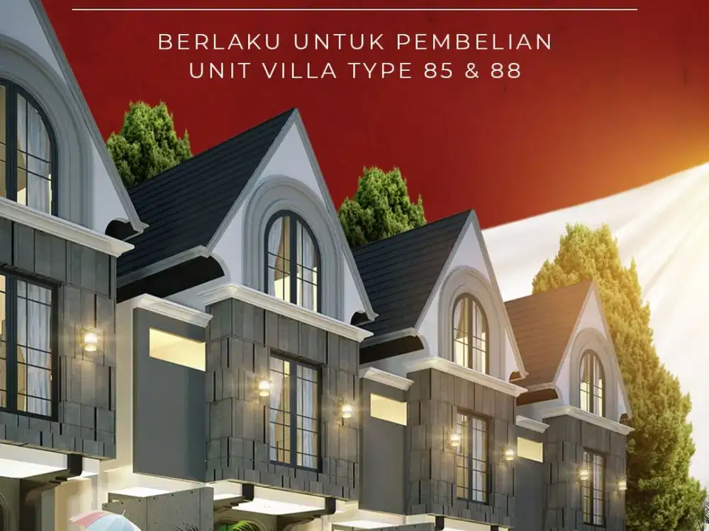 UNIT TERBATAS BONUS FURNISH SPESIAL KEMERDEKAAN LOKASI DI KOTA BATU