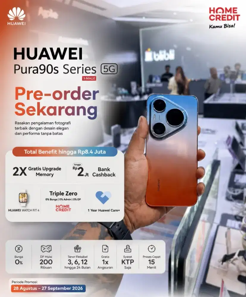 Kredit HUAWEI Pura 90s Series 5G Promo PO