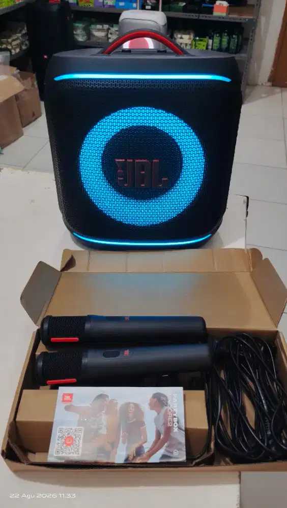 Jbl Partybox Encore 2 mic portable bluetooth karaoke speaker by Harman
