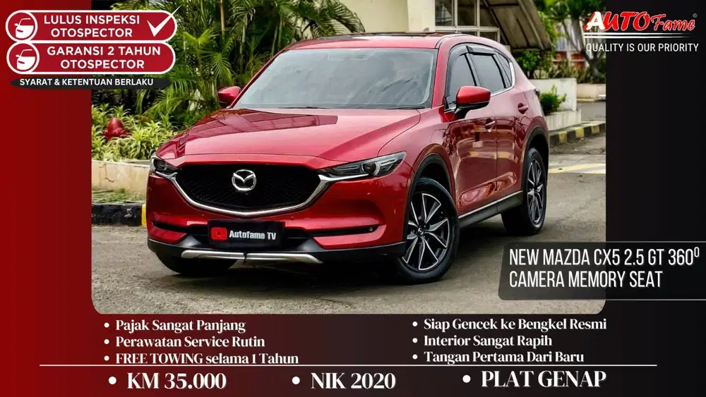 KM35RB Mazda CX5 2.5 GT 360⁰ Camera Memory Seat Pemk 2021 Soul Red On