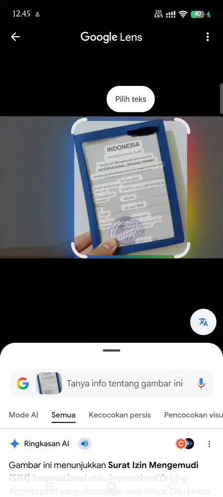 Terima Perpanjang Sim Internasional