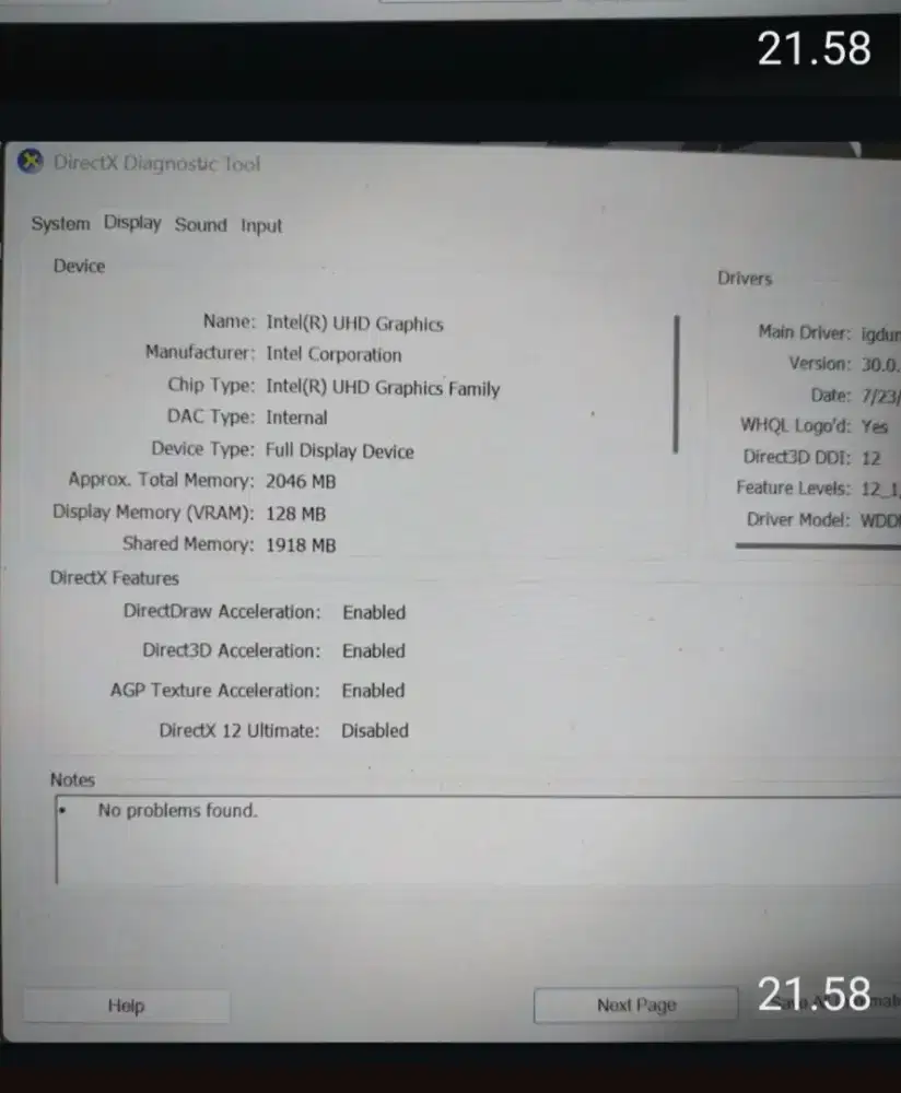 Lenovo, minusnya di layar ada bulatan hitam