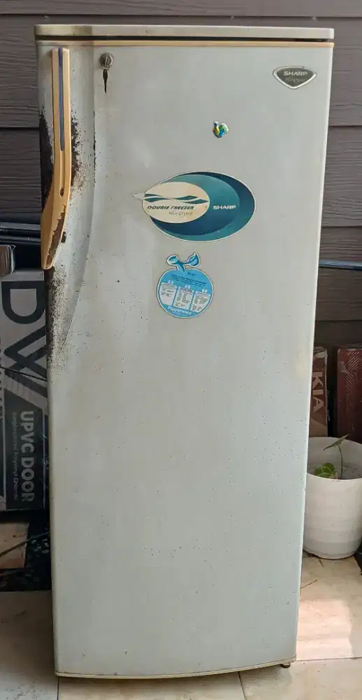 Sharp 1 pintu jumbo=2 pintu doubke freezer NORMAL BEKU CEPAT ORIGINAL