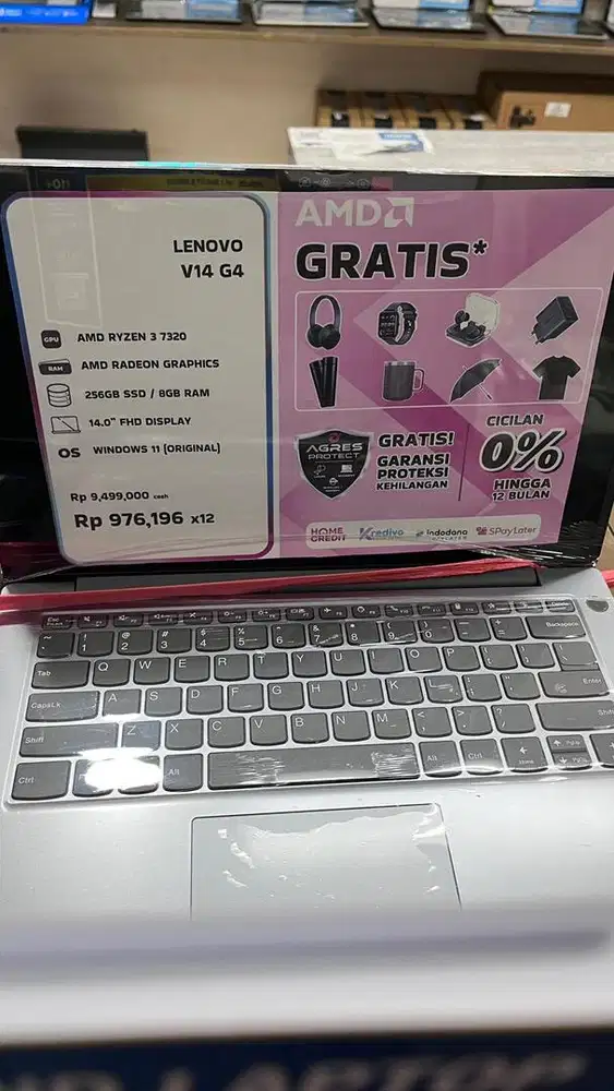 Laptop Lenovo V14 G4 Promo Cicilan Pakai Homecredit