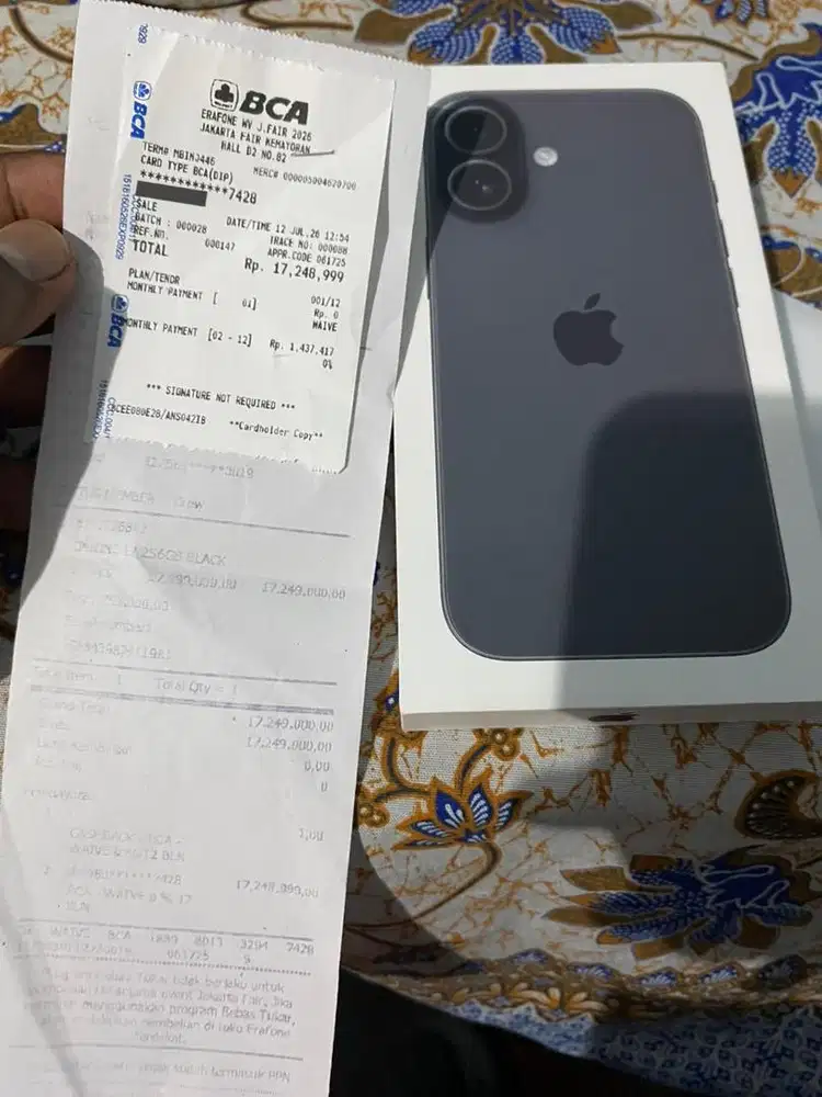 DIJUAL IPHONE 17 BLACK 256GB IBOX