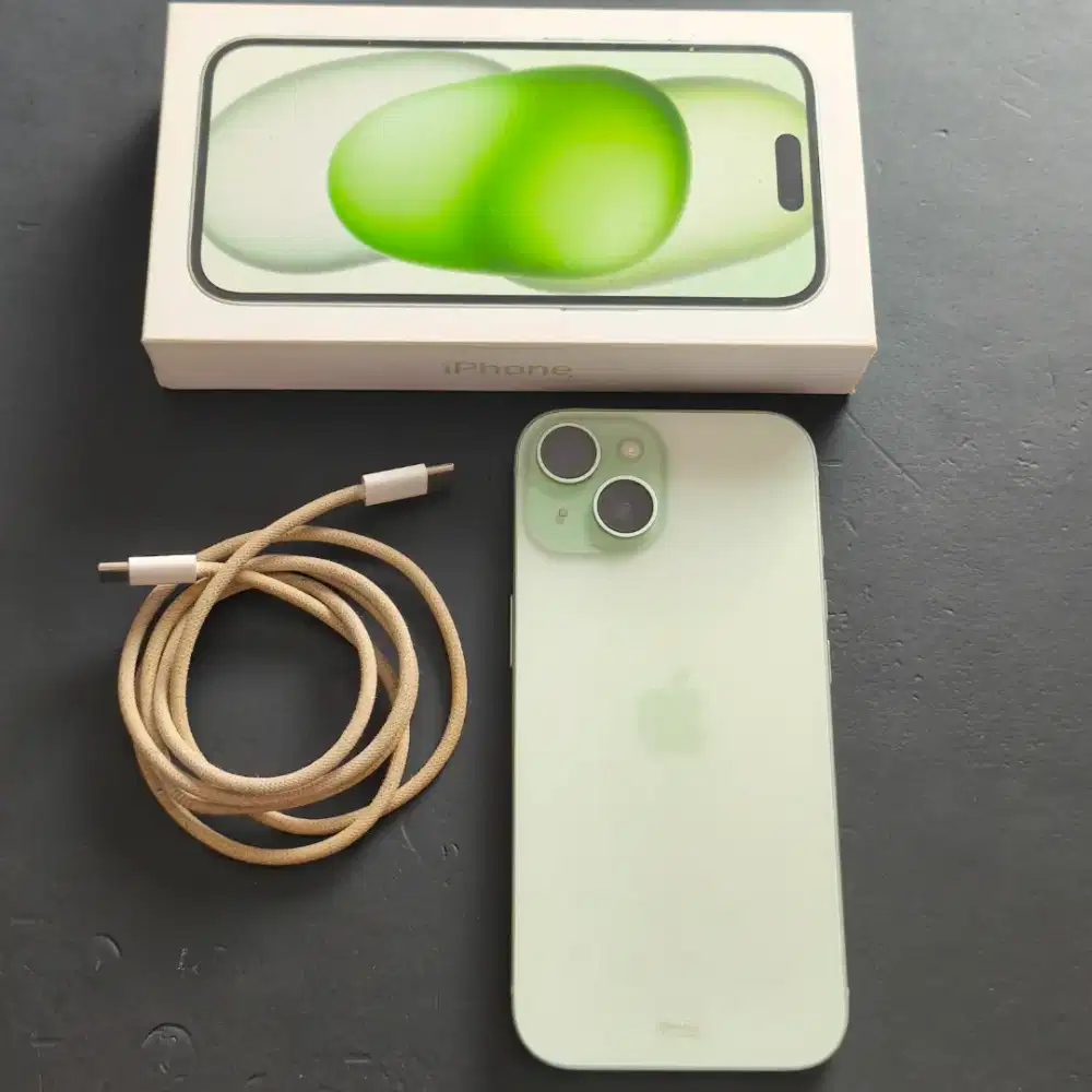 IPHONE 15 128GB GREEN EX GARANSI RESMI