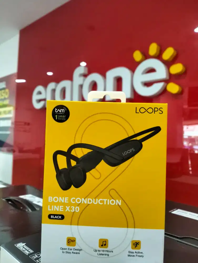 Promo Menarik TWS Loops Bone Conduction Line X30 di Erafone Antasari